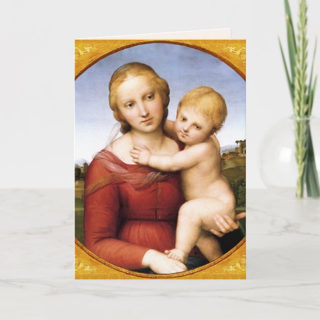 Cowper Madonna-julkortet Helgkort (Framsida)