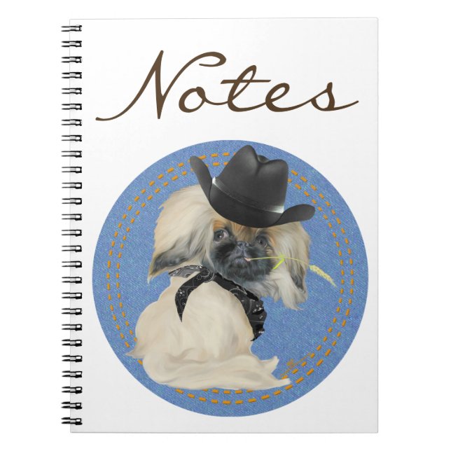 Cowpoke Peke Anteckningsbok (Framsidan)