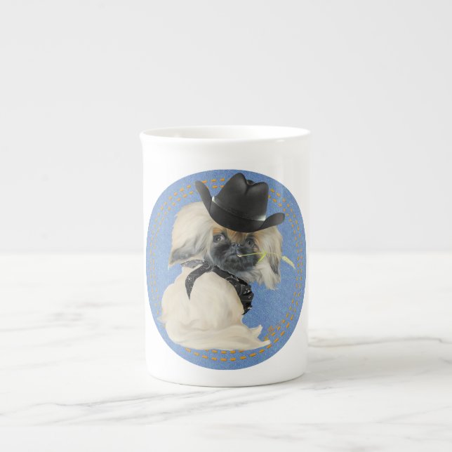 Cowpoke Peke Benporslin Mugg (Framsidan)