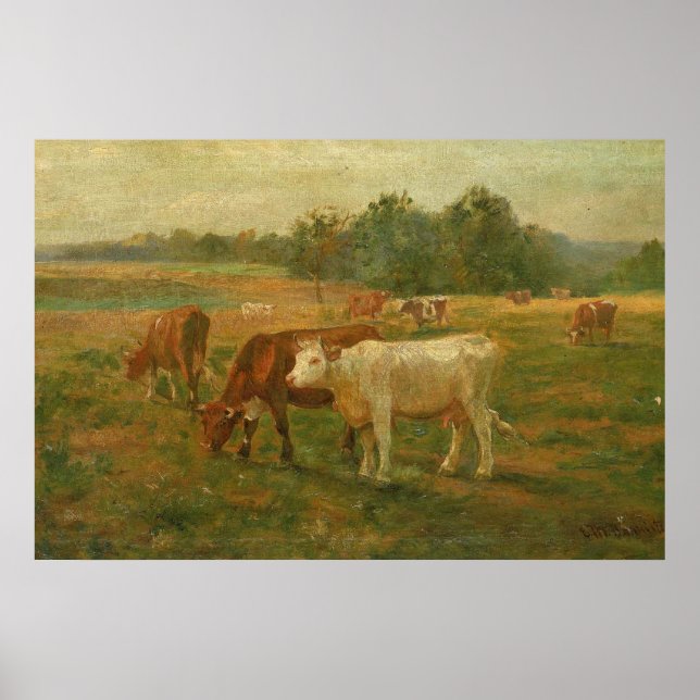 Cows - Edward Mitchell Banister - c1890 Poster (Framsidan)