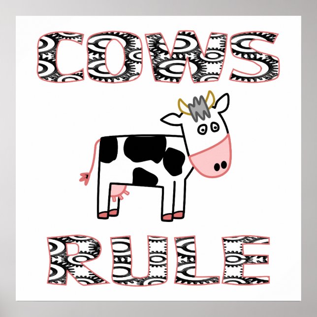 COWS RULE POSTER (Framsidan)