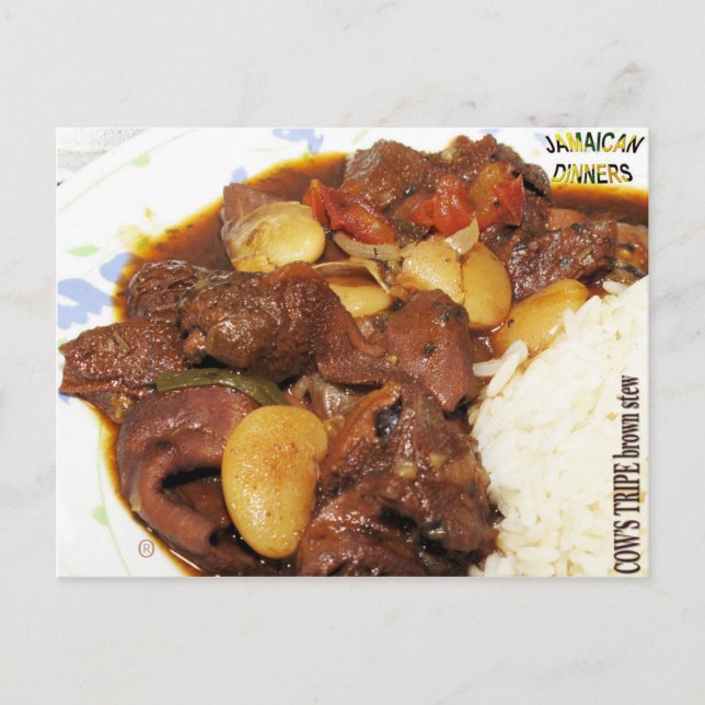 Cows Tripe Brown Stew Vykort (Framsida)