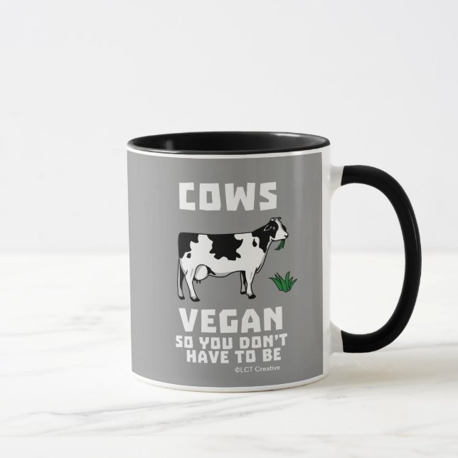 Cows Vegan, så du behöver inte vara Mugg (Höger)
