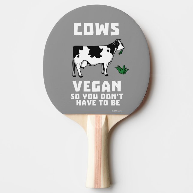 Cows Vegan, så du behöver inte vara Pingisracket (Framsidan)