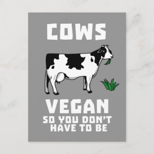 Cows Vegan, så du behöver inte vara Vykort