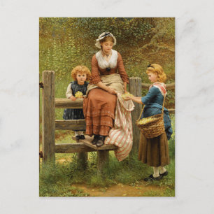Cowslips av George Dunlop Leslie Vykort