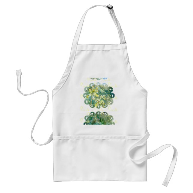 Cowslips Primula veris blommigt Apron med snöre ka Förkläde (Framsidan)