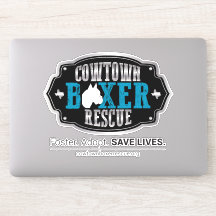 Cowtown Boxer Rädding Contour Sticker