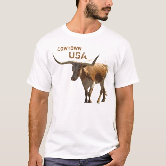 Cowtown USA T-tröja Tee Shirt (Framsida)