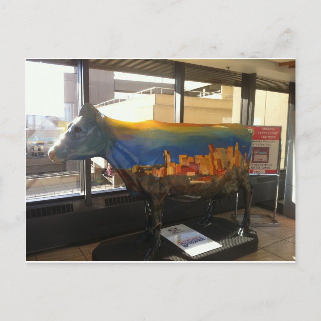 Cowtown's Skyline Vykort (Framsida)