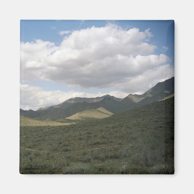Cowyboy Skyline Desert Decorative Magnet (Framsidan)