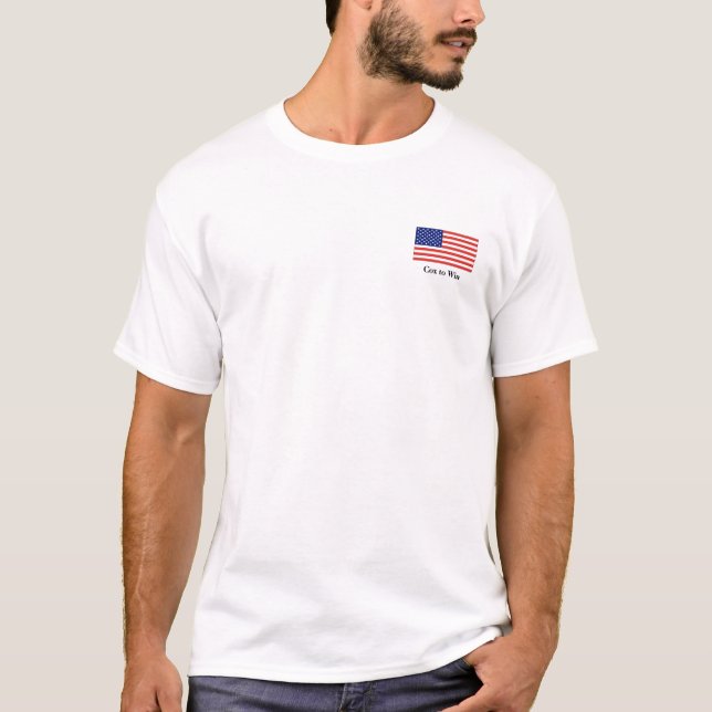 Cox som segrar - USA Tee Shirt (Framsida)