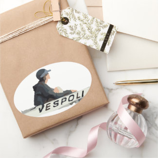 Coxswain Oval Sticker Ovalt Klistermärke