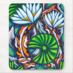 Coy Carp Colorful Mousepad Musmatta