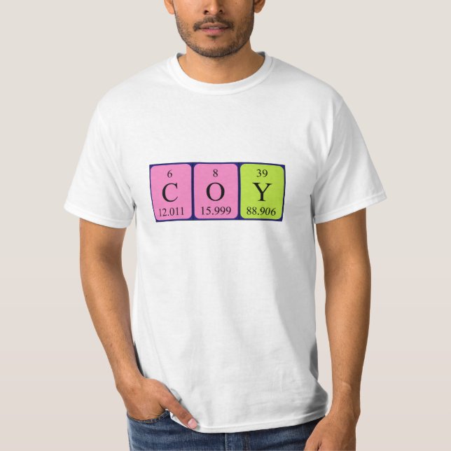 Coy Periy bord namn shirt Tröja (Framsida)