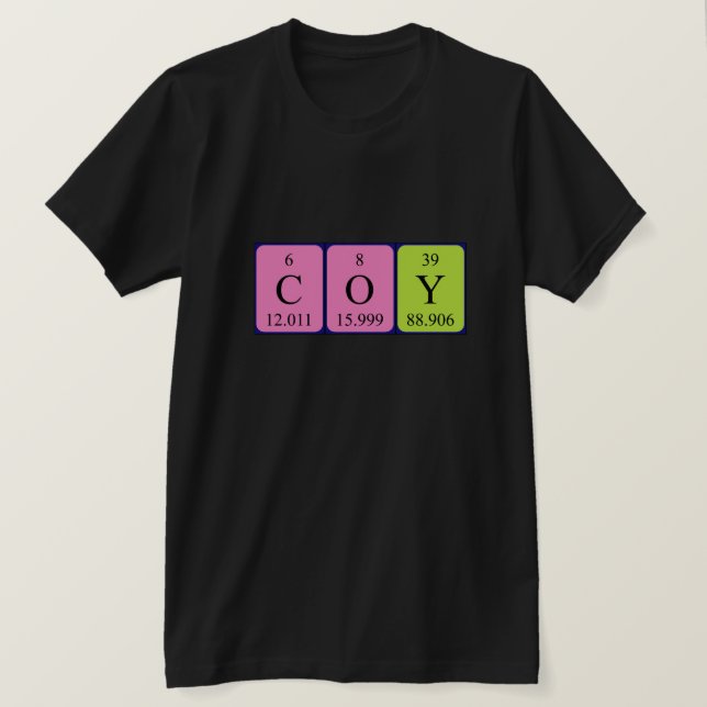 Coy Periy bord namn shirt Tröja (Design framsida)