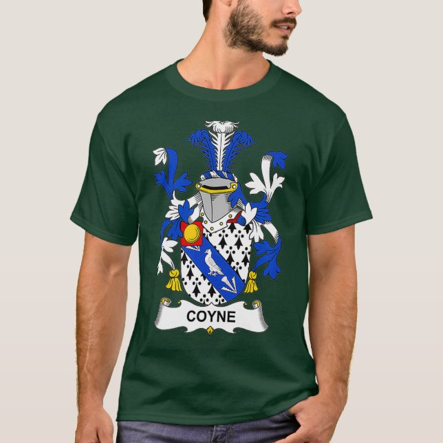 Coyne Jackar Arm Family Crest T Shirt (Framsida)