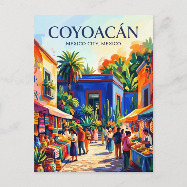 Coyoacán Mexiko Vykort (Framsida)