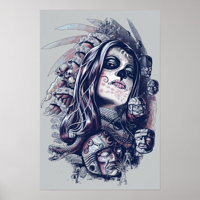 Coyolxaugqui Poster (Framsidan)