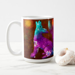 Coyote Abstrakt Art Saguaro Cactus Desert Brown Kaffemugg