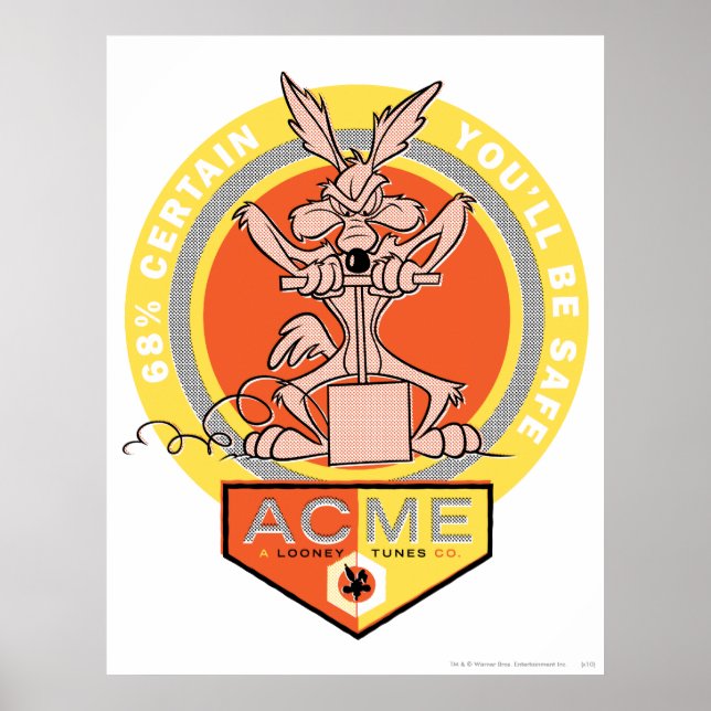 Coyote Acme - 68 % säkert att du blir Säker 2 Poster (Framsidan)