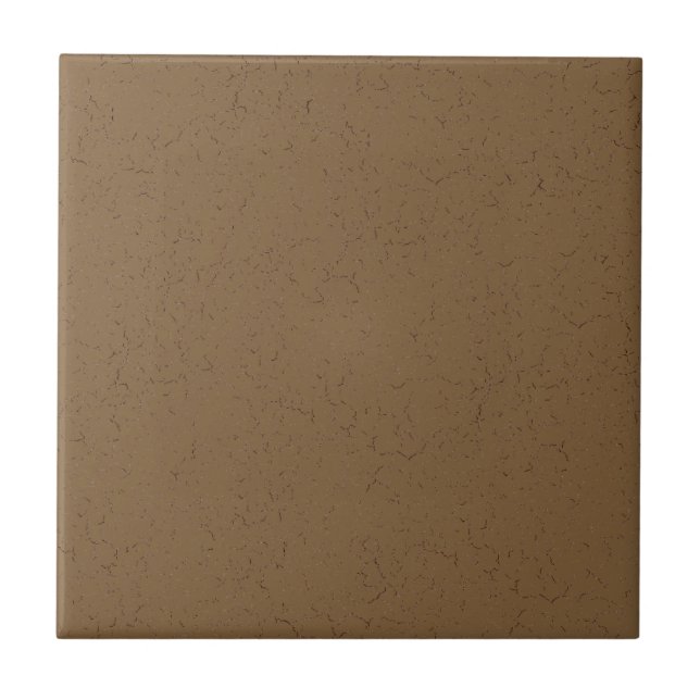 Coyote Brown Crackle Glaze Solid Färg Tile Kakelplatta (Framsidan)