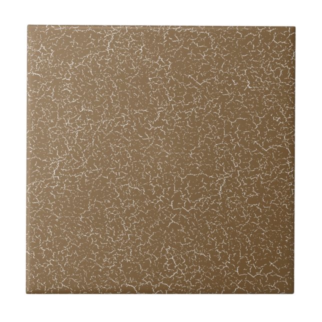 Coyote Brown Crackle Glaze Solid Färg Tile Kakelplatta (Framsidan)