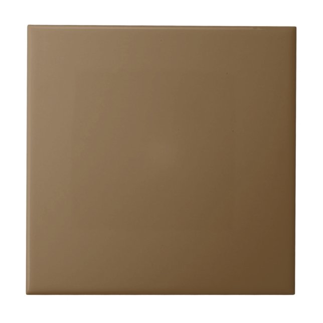 Coyote Brown Solid Färg Tile Kakelplatta (Framsidan)