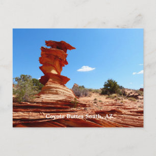 Coyote Buttes South, AZ Arizona, Sten Formations Vykort