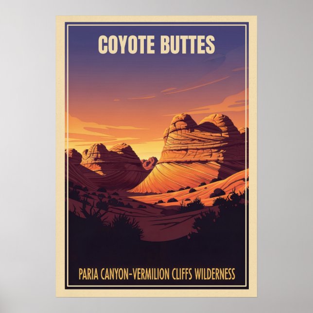 Coyote Buttes V01 Poster (Framsidan)