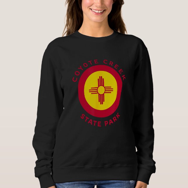 Coyote Creek State Park New Mexico NM Flag Zia Sou T Shirt (Framsida)