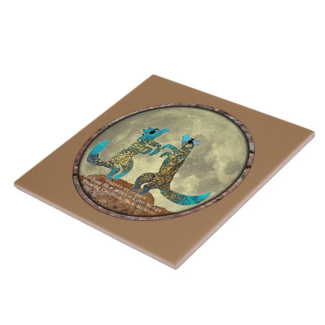 Coyote Crooners Ceramic Tile Kakelplatta (Sidan)