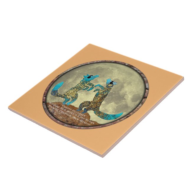Coyote Crooners Ceramic Tile Kakelplatta (Sidan)