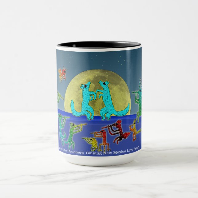 Coyote Crooners Singing New Mexico Love Songs Mug Mugg (Center)