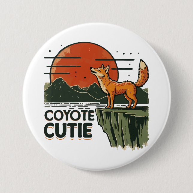 Coyote cutie knapp (Framsida)