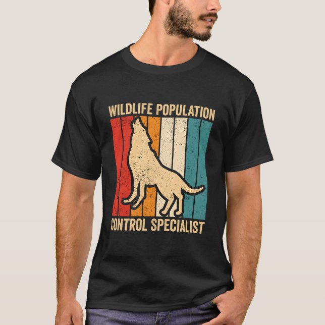 Coyote Hunting Coyote Hunter Wildlife Population S T Shirt (Framsida)