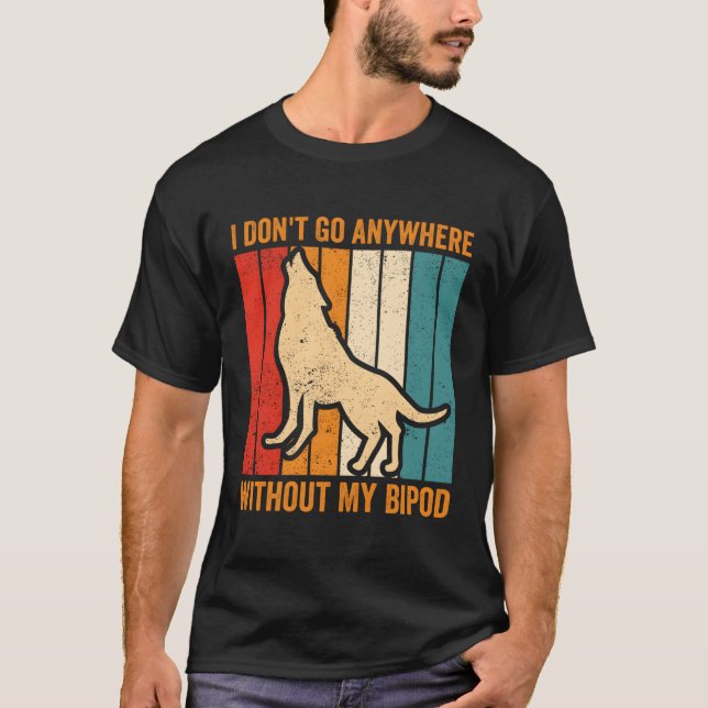 Coyote Hunting Coyote Hunter Yote Anywhere utan T Shirt (Framsida)