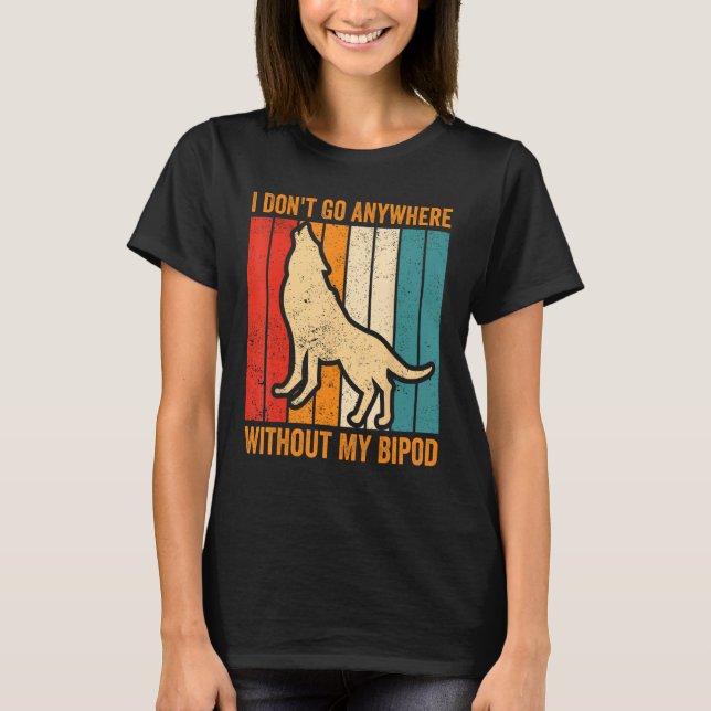 Coyote Hunting Coyote Hunter Yote Anywhere utan T Shirt (Framsida)