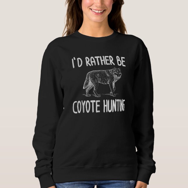Coyote Hunting Predator Hunter T Shirt (Framsida)