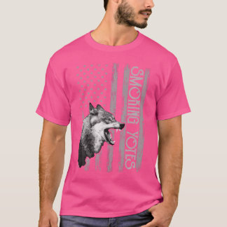 Coyote Hunting Usa Apparel American Flag Hunter Us T Shirt