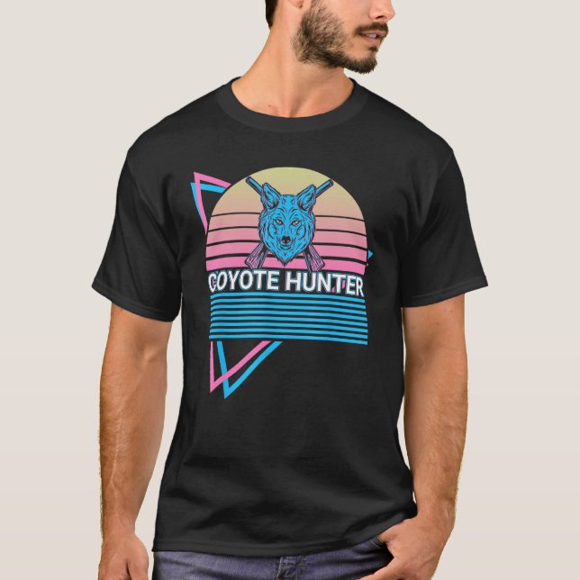 Coyote Hunting Yote Coyote Hunter T Shirt (Framsida)