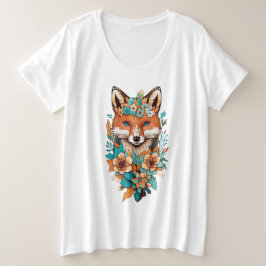 Coyote in Fower T Shirt