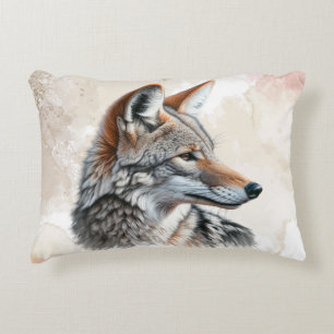 Coyote Land Cottagecore Rustic Print Prydnadskudde