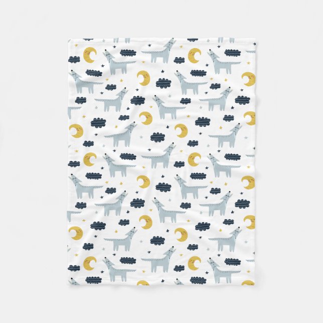 Coyote Måne Fleecefilt (Framsidan)