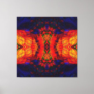 Coyote Peyote Mandala Canvastryck
