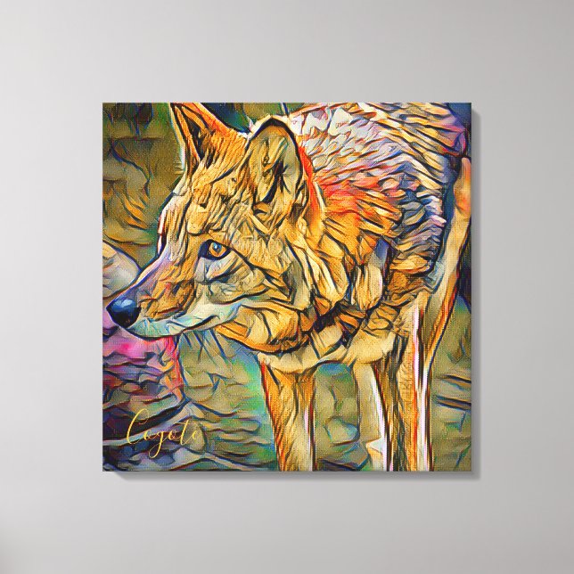 Coyote [Premium Canvas] Canvastryck (Framsida)