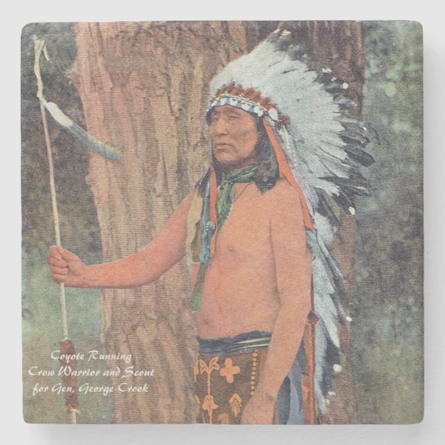 Coyote Running Underlägg Sten (Framsidan)