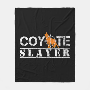 Coyote Sayer Roligt Hunting Gift for Coyote Hunter Fleecefilt