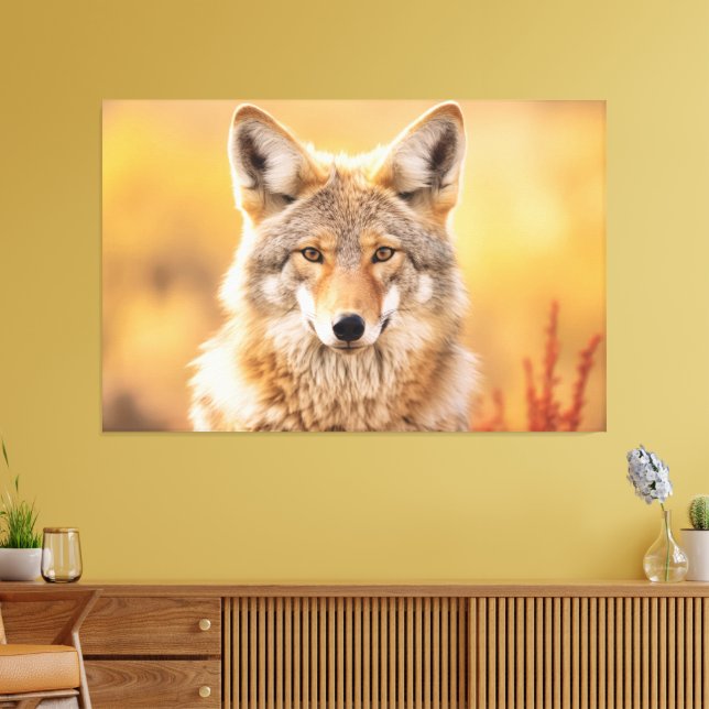 Coyote till sin natur canvastryck (Insitu (Vardagsrum))