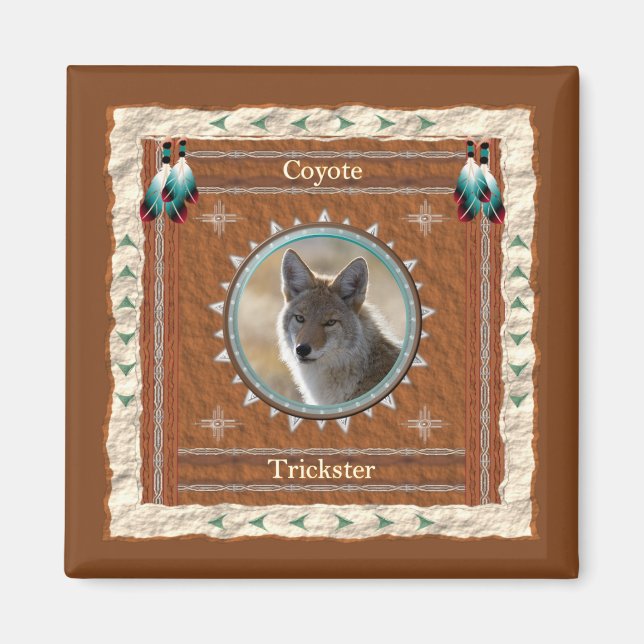 Coyote-Trickster-Magnet Magnet (Framsidan)